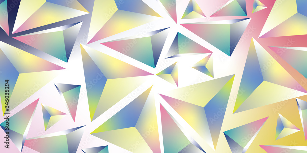 Abstract gradient triangle polygon pattern background texture vector