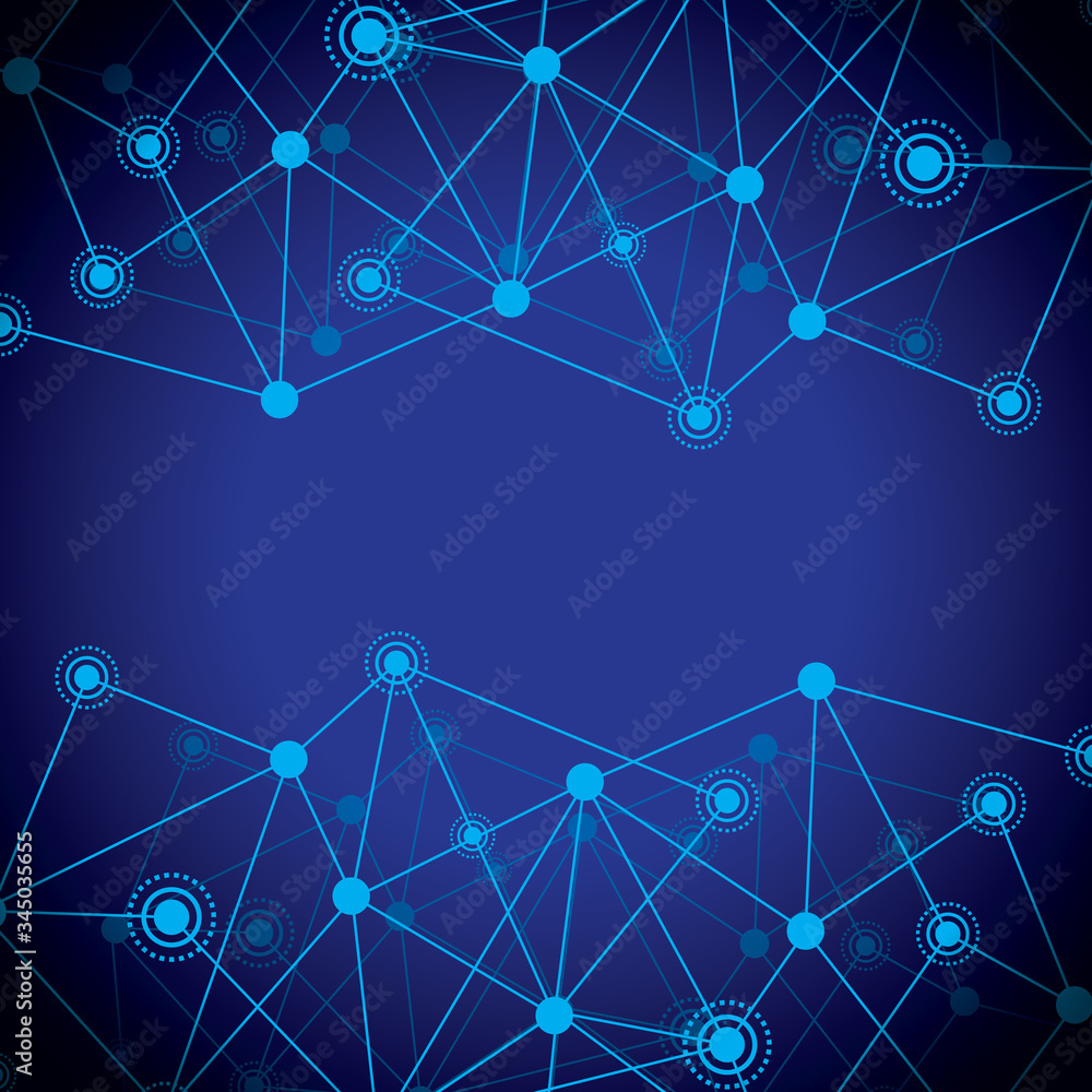 dots and lines connection science background dots and lines connection science background