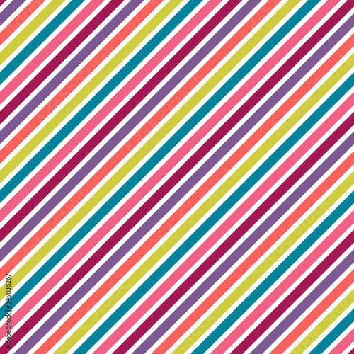 Stripes Seamless Pattern - Colorful stripes repeating pattern design