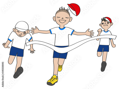 運動会／徒競走のゴール