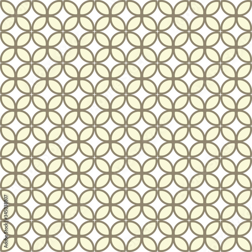  Abstract geometric ornament on a white background. Seamless pattern. For fabric, design, wallpaper, textile, packaging. Vector background