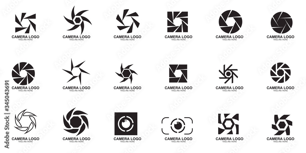 Set of Camera Logo design Set of Camera Logo design