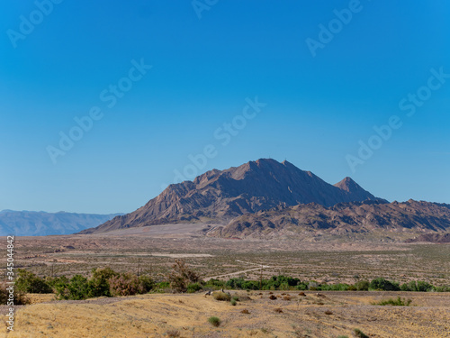 Sunny view of the Frenchman Mountain