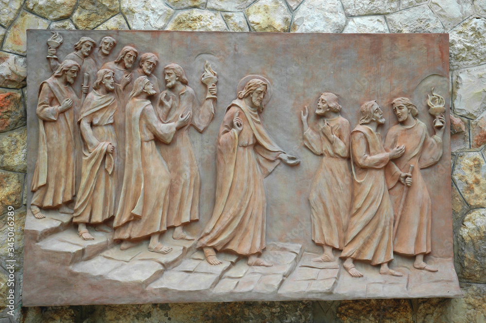  Wall Sculpture at the Church of Saint Peter in Gallicantu, Mount Zion, Israel