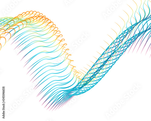 Abstract background blend wave line design for Wallpaper, Banner, Background, Card, Book Illustration, landing page
