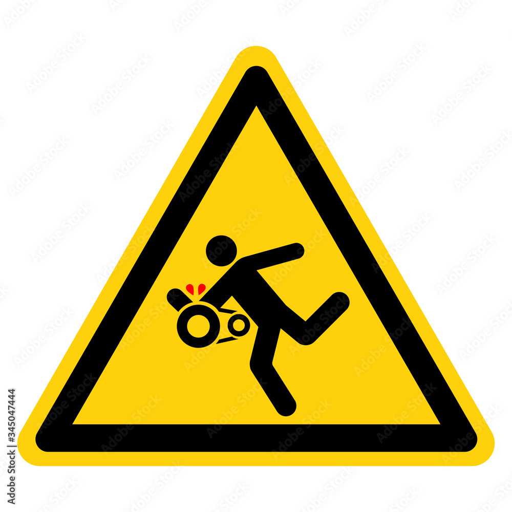 Warning Guard Remove Risk Of Severe Injury Symbol Sign ,Vector Illustration, Isolate On White Background Label. EPS10 Warning Guard Remove Risk Of Severe Injury Symbol Sign ,Vector Illustration, Isolate On White Background Label. EPS10