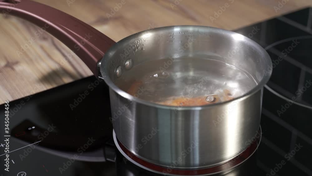 cooking the shrimp. cooking in boiling water cooking the shrimp. cooking in boiling water