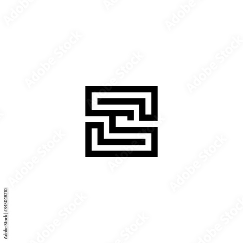 SC CS Letter Logo Design Vector Template