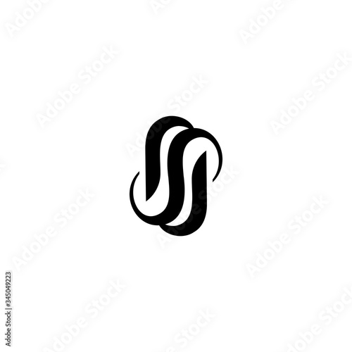 SJ JS Letter Logo Design Vector Template