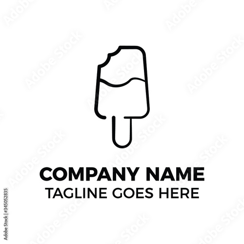 simple design logo object popsicle