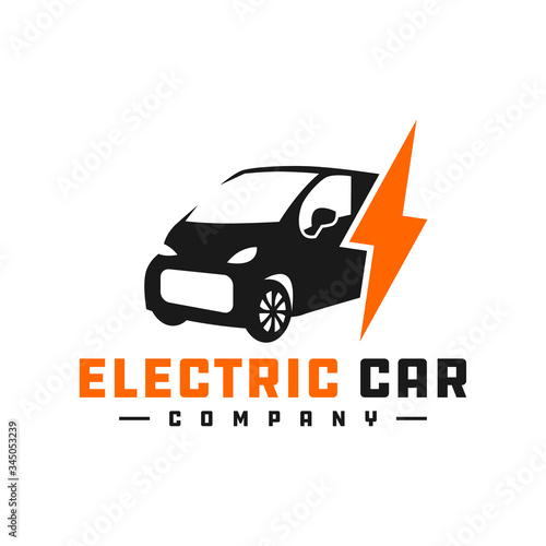 electric car logo design