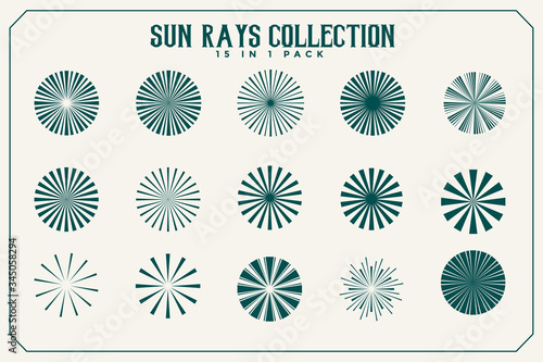 sun rays and beams collection of fifteen