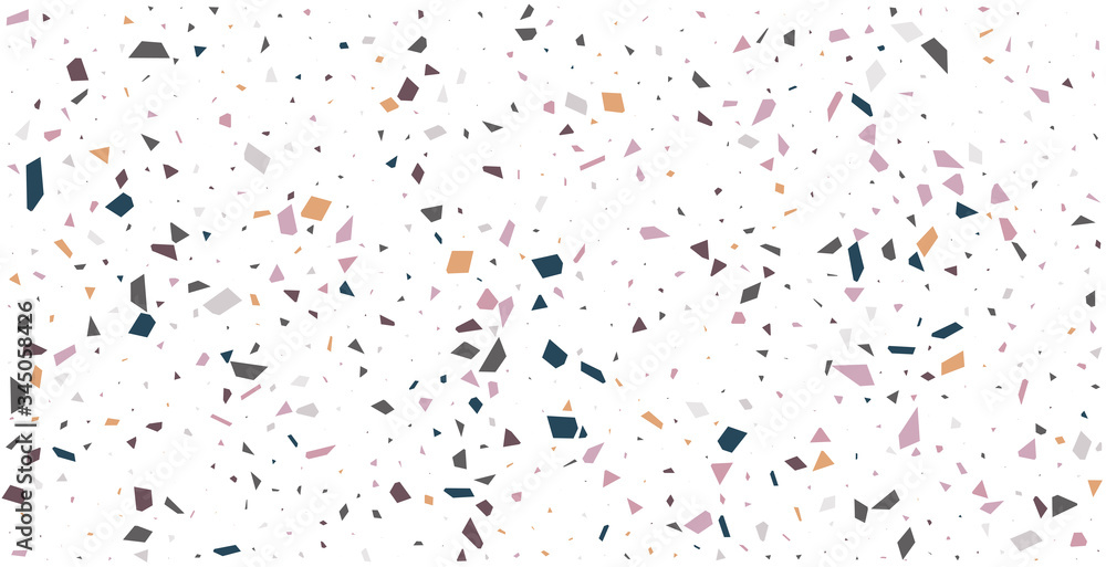 white terrazzo floor tile pattern abstract background Stock Vector ...