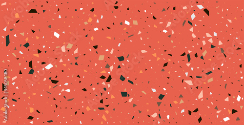 claasic red terrazzo flooring pattern texture background