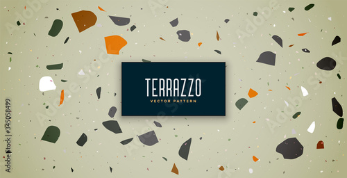 terrazzo claasic texture flooring pattern background design