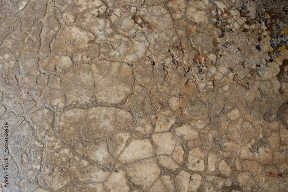 Fototapeta premium Cracks on the cement surface, abstract background