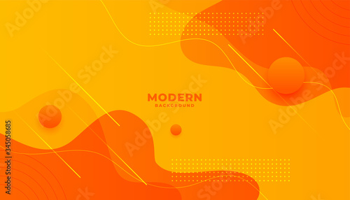 abstract yellow and orange minimal style background design