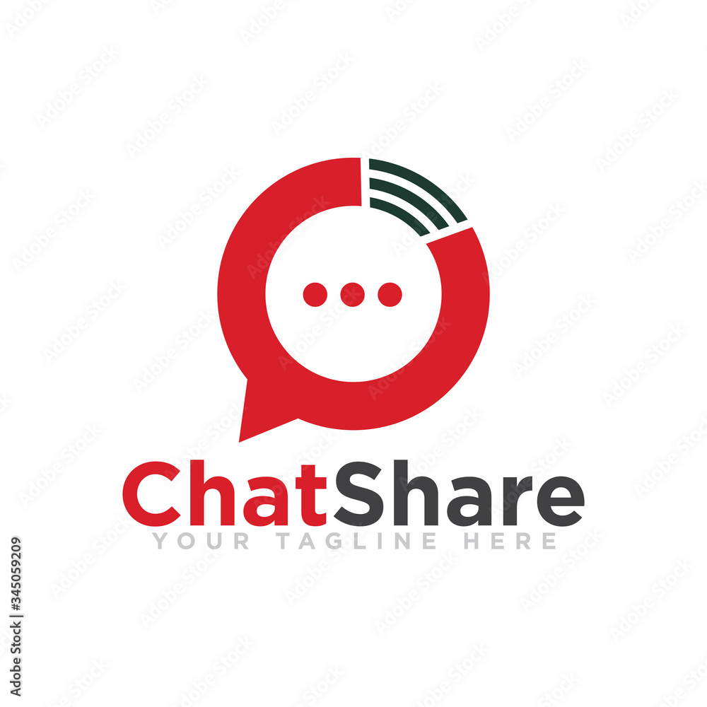 Chat Logo Design Vector Illustration Chat Logo Design Vector Illustration