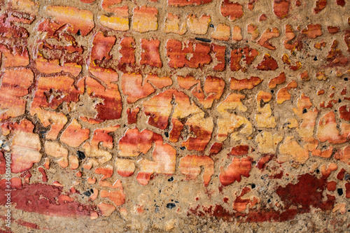 Cracks on the cement surface, abstract background