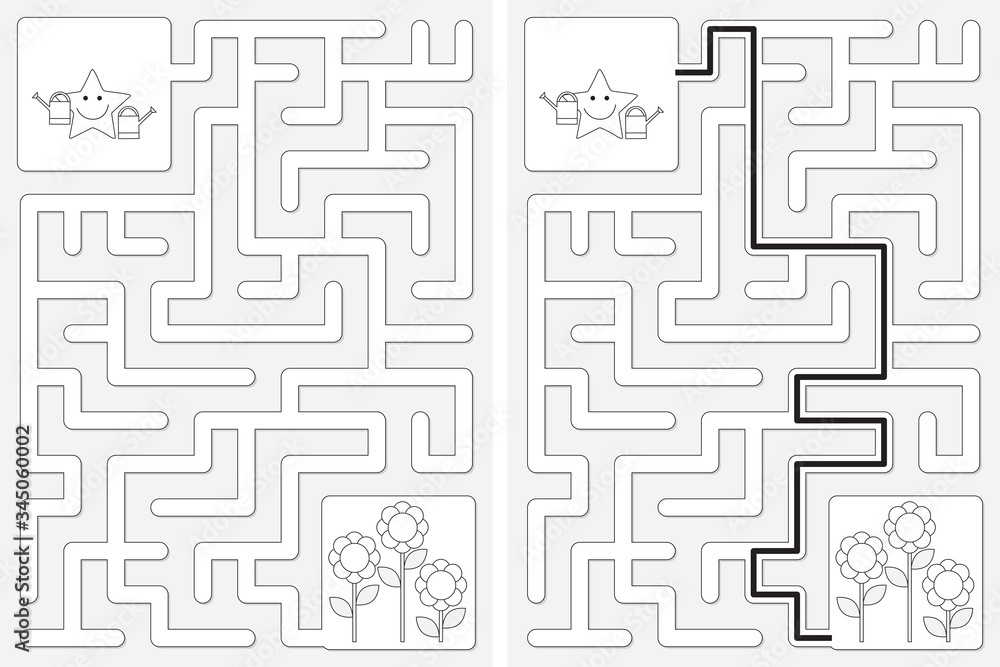 Easy little star maze Easy little star maze
