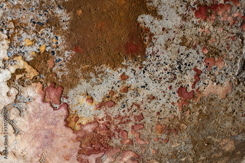 Corrosive cement surface.Resulting in a beautiful traces