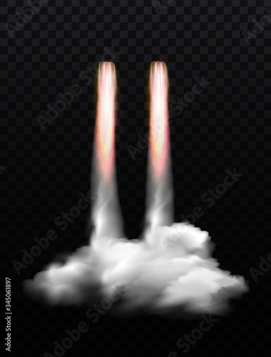Rocket Flame Smoke Composition
