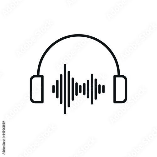 podcast voice recording icon - podcast symbol - listen to podcasts - vector