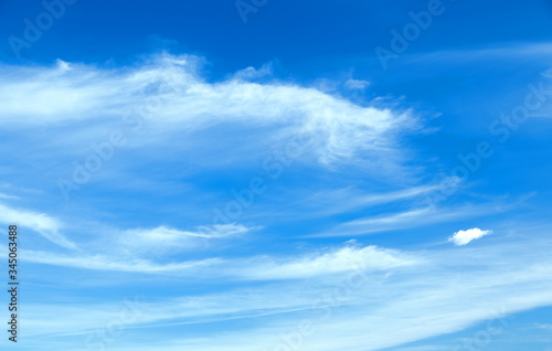 Sunny background, blue sky with clouds
