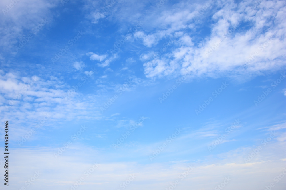 The nature of blue sky with cloud