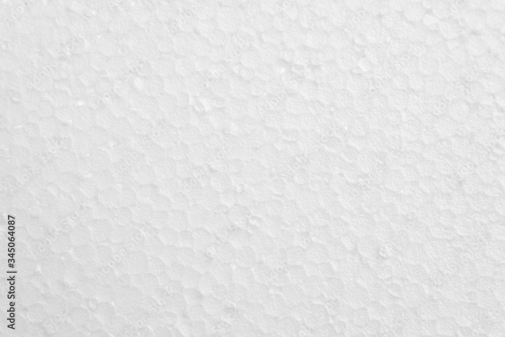 Fototapeta premium Close up plastic white foam sheet surface texture background.
