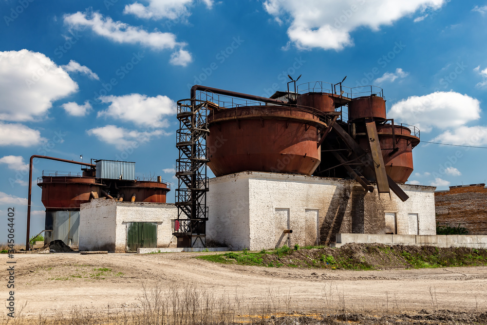 Old sugar factory. Industry in Ukraine. Old sugar factory. Industry in Ukraine.