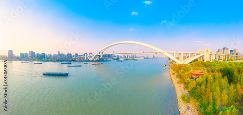 Lupu Bridge, Huangpu River, Shanghai, China