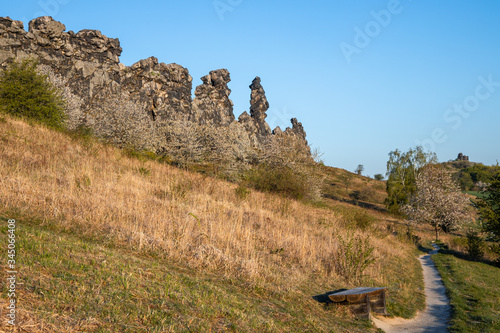 Teufelsmauer Harz Felsformationen Ausflugsziel Besuchermagnet photo