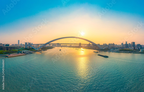Lupu Bridge, Huangpu River, Shanghai, China © Weiming