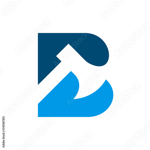 Letter B axe logo icon design template elements, ax with alphabet B symbol, lumberjack or woodsman concept