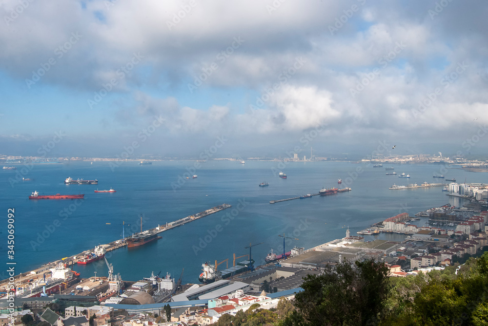 Overlooking the Port of Gibraltar