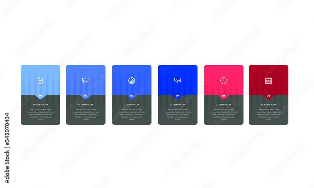 Vetor de Infographic. Vector Infographic design template with icons and ...