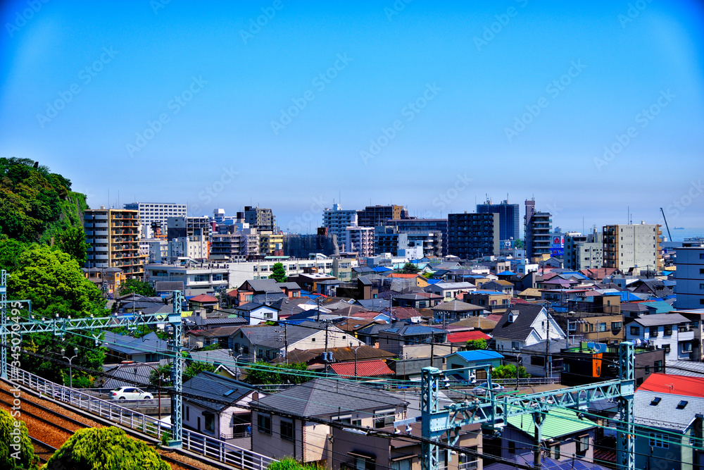 Naklejka premium 【神奈川】横須賀の都市風景