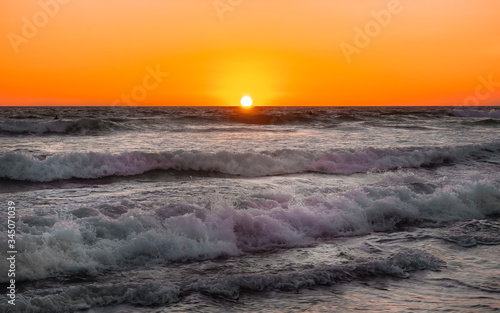Sunset on the california coast