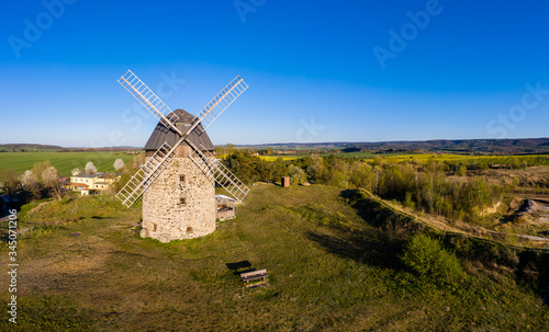 Luftbild Warnstedt Windmühle Teufelsmühle Warnstedt Thale photo