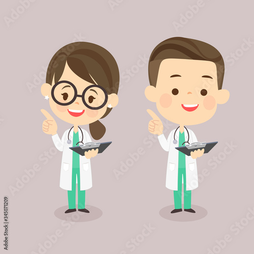 Cartoon Doctor Vector