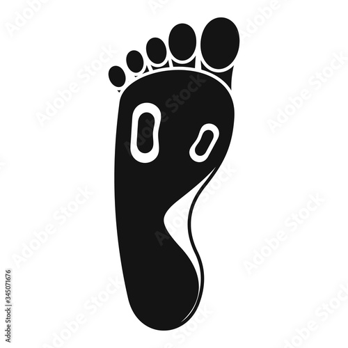 Blood foot pain icon. Simple illustration of blood foot pain vector icon for web design isolated on white background