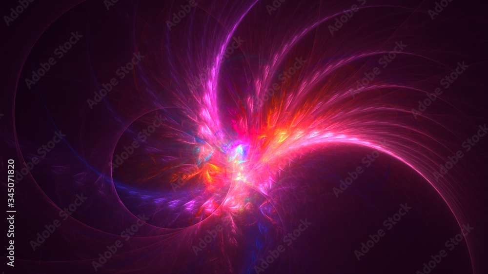 3D rendering abstract fractal light background 3D rendering abstract fractal light background