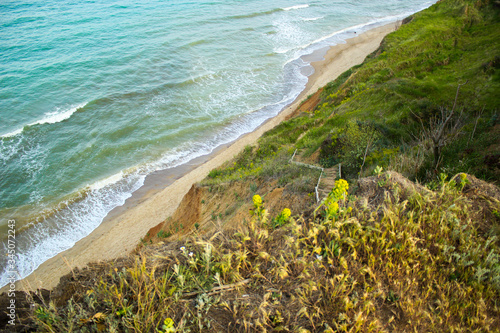 waves on the beach