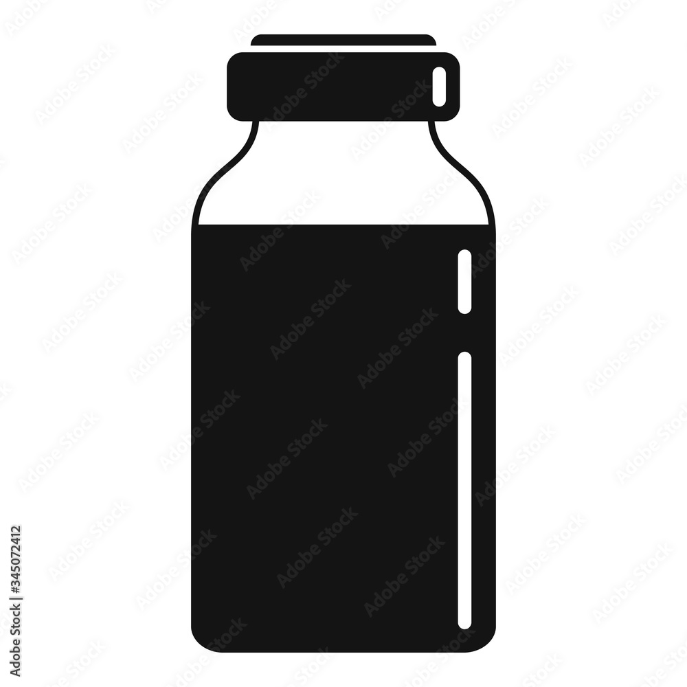 Insulin dose bottle icon. Simple illustration of insulin dose bottle vector icon for web design isolated on white background Insulin dose bottle icon. Simple illustration of insulin dose bottle vector icon for web design isolated on white background