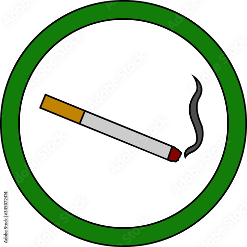 Smoking area allowed vector icon design