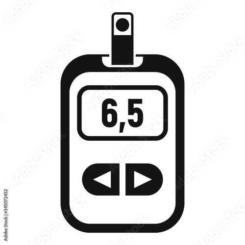 Modern glucometer icon. Simple illustration of modern glucometer vector icon for web design isolated on white background