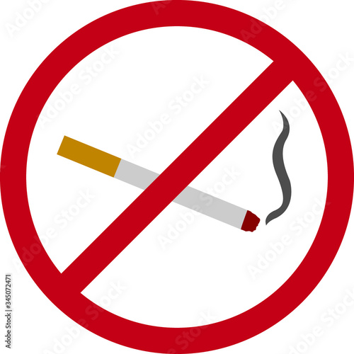 No smoking, smoking not allowed vector icon design