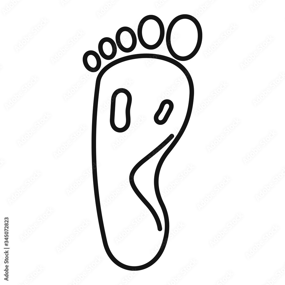 Blood foot pain icon. Outline blood foot pain vector icon for web design isolated on white background Blood foot pain icon. Outline blood foot pain vector icon for web design isolated on white background