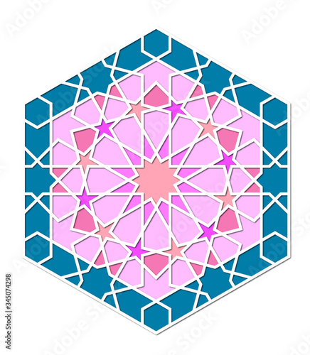 abstract geometric  islamic pattern
